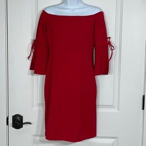 Alexia Admor red quarter length sleeve dress